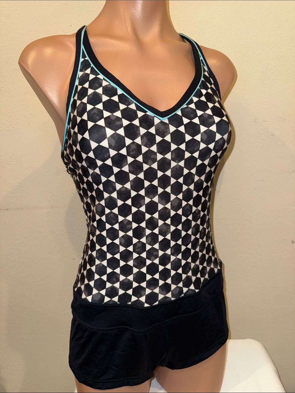 NWT Jag one piece swimsuit shorts size M